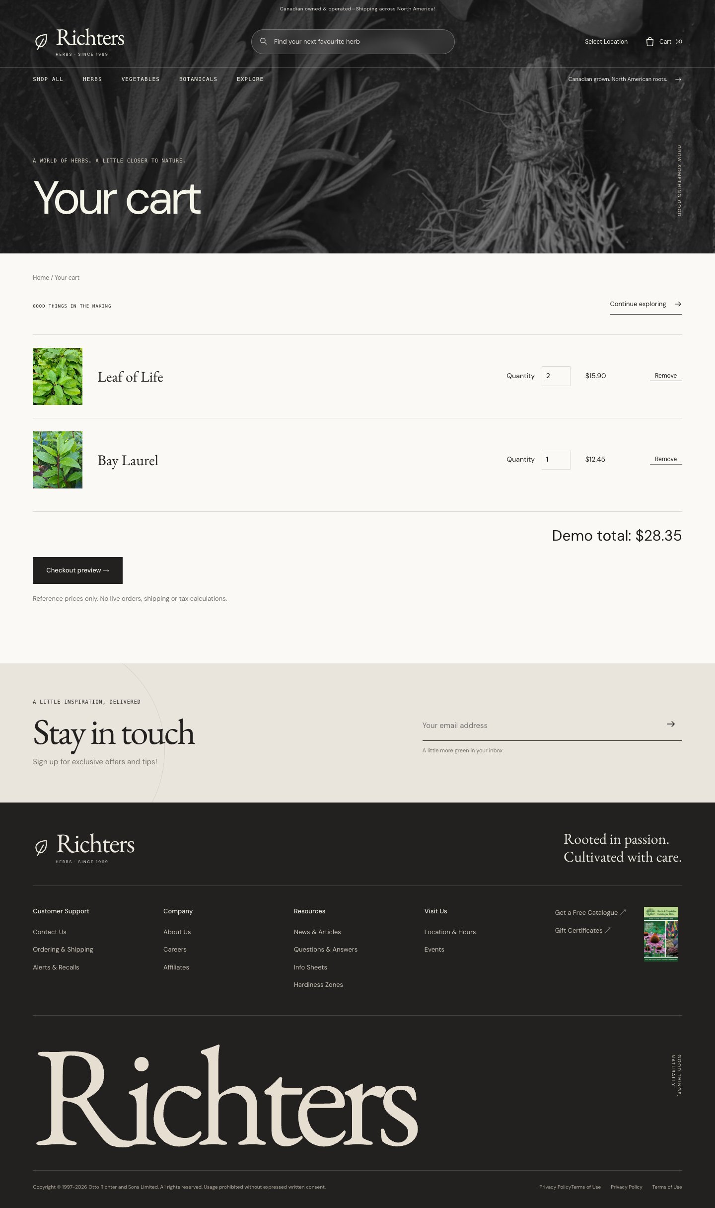 Cart · modern · desktop